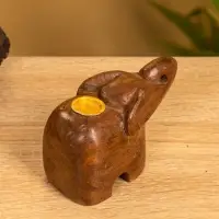 Подставка под благовония "Слоник" 6,5х10х4,5 см, дерево шишам