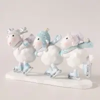 Фигурка &laquo;Барашки на катке&raquo;, 8.5 см, полистоун