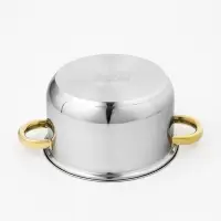 Кастрюля Доляна &laquo;Роскошь&raquo;, 3 л, d=20 см, с крышкой, нержавеющая сталь, капсульное дно