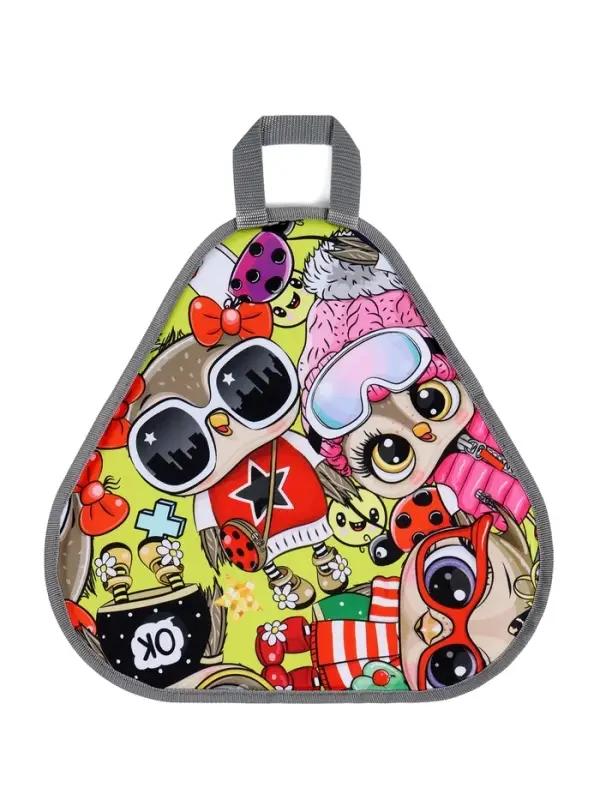 Ледянка мягкая треугольная Sova, лимонный, рисунок МИКС Ледянка мягкая треугольная Sova, лимонный, рисунок МИКС