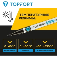 Маркер лаковый Topfort Industrial 2 мм черный