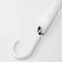 Зонт - трость полуавтоматический, 8 спиц, R=51/58 см, d=102 см, белый