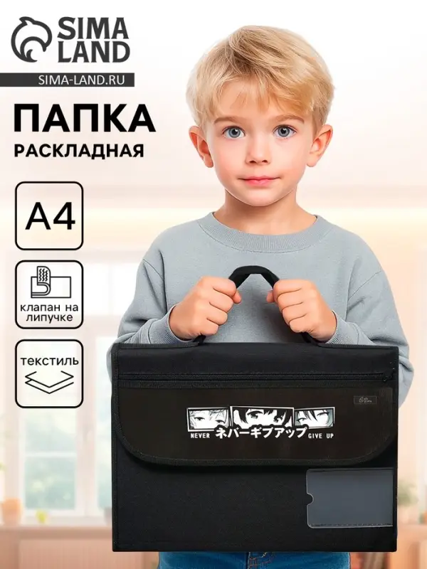 Папка для труда, А4, текстильная, 32.5&times;24 см &laquo;Аниме&raquo;