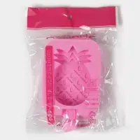 Форма для мороженого Доляна &laquo;Ананас&raquo;, силикон, 14&times;7.5&times;2.5 см, розовая