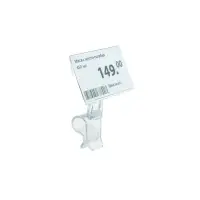 Ценникодержатель &laquo;Дели&raquo;, с зажимом для гастроёмкостей, 2&times;2&times;4 см, прозрачный