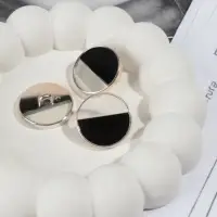 Пуговицы на ножке, пластиковые, d=25 мм, набор 5 шт., чёрные