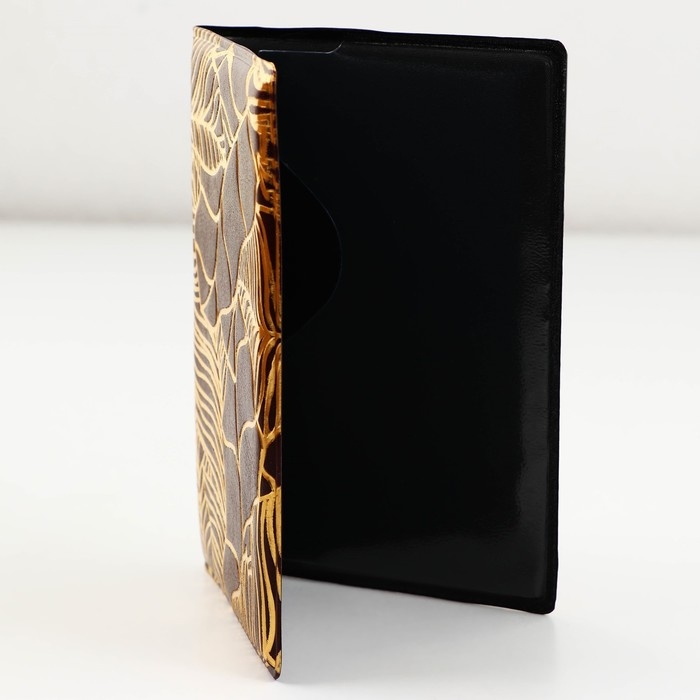 Обложка на паспорт «Текстурные листья», искусственная кожа Обложка на паспорт «Текстурные листья», искусственная кожа