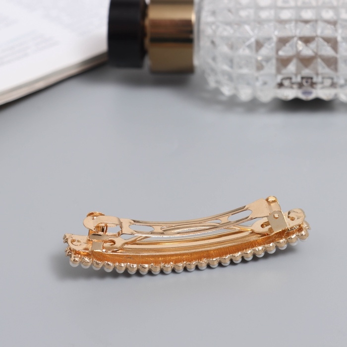 Заколка-автомат Заколка-автомат "Диана" прямой, 7 см, золото