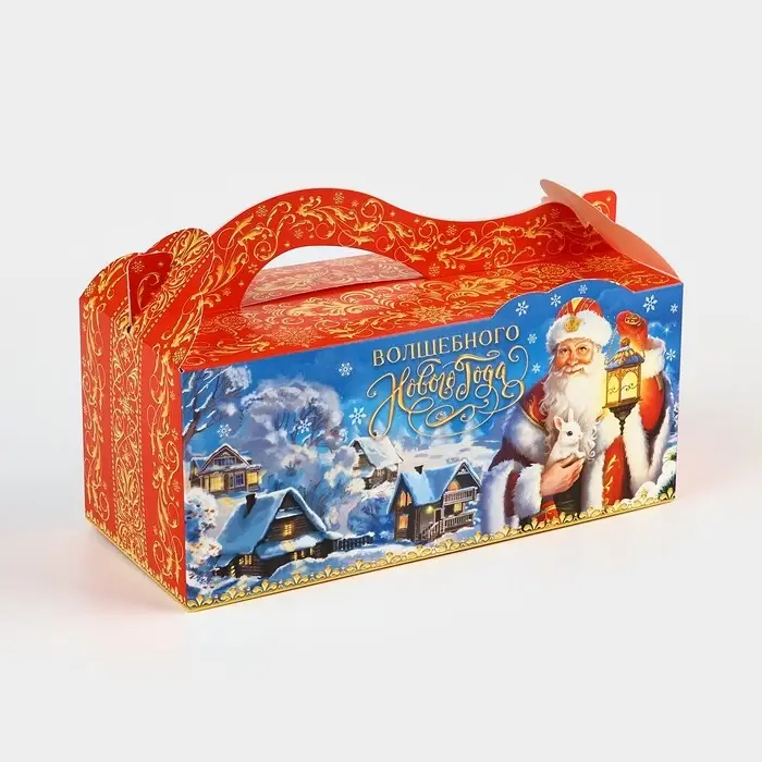 Коробка подарочная новогодняя складная «Волшебного Нового года», 23 х 10 х 10 см Коробка подарочная новогодняя складная «Волшебного Нового года», 23 х 10 х 10 см