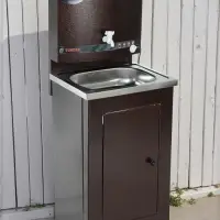 Умывальник TUNDRA, с ЭВН, нержавеющая мойка, 1250 Вт, 17 л, цвет медь