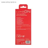 Наушники LuazON VBT 1.4, беспроводные, вакуумные, магнитные, Bluetooth 4.2, 90 мАч, серые
