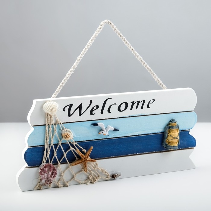 Табличка декоративная Табличка декоративная "Морской стиль" 21*12см
