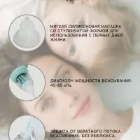 Аспиратор для новорожденных электронный, назальный (набор: 2 насадки, аксессуары, зарядка Type-C)