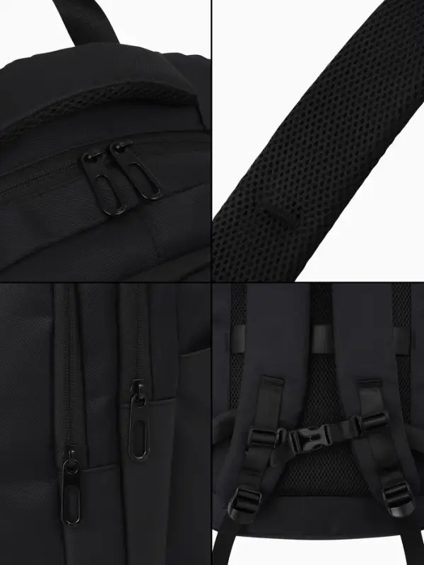 Рюкзак, водонепроницаемое дно, 2 отделения, 3 кармана, 31&times;14.5&times;45 см, чёрный