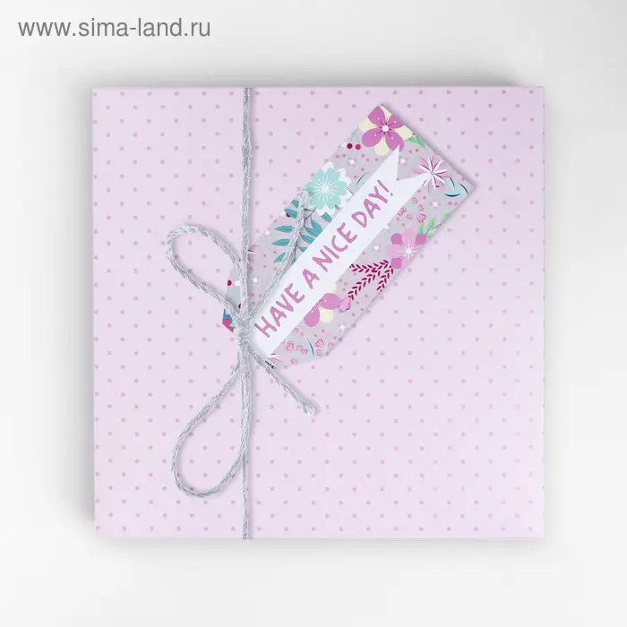 Коробка для торта, кондитерская упаковка, Have a nice day, 30 х 30 см Коробка для торта, кондитерская упаковка, Have a nice day, 30 х 30 см