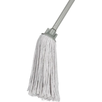 Швабра веревочная для пола 28x15 см,ПП,хлопок,метал,120cm;серый