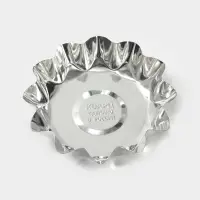 Форма для выпечки печенья, d=10.1 см, h=2.5 см, жесть, серебристая