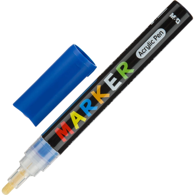 Набор акриловых маркеров M&G, круглый наконечник,2 мм,&nbsp; 12 цветов в наборе
