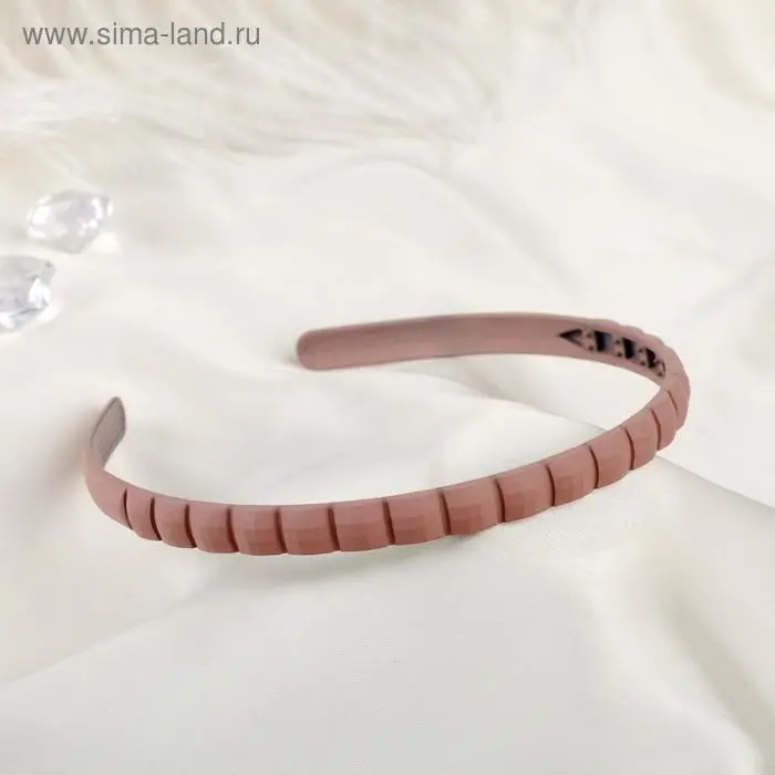 Ободок для волос Ободок для волос "Матовый блик" квадраты, 1 см, микс