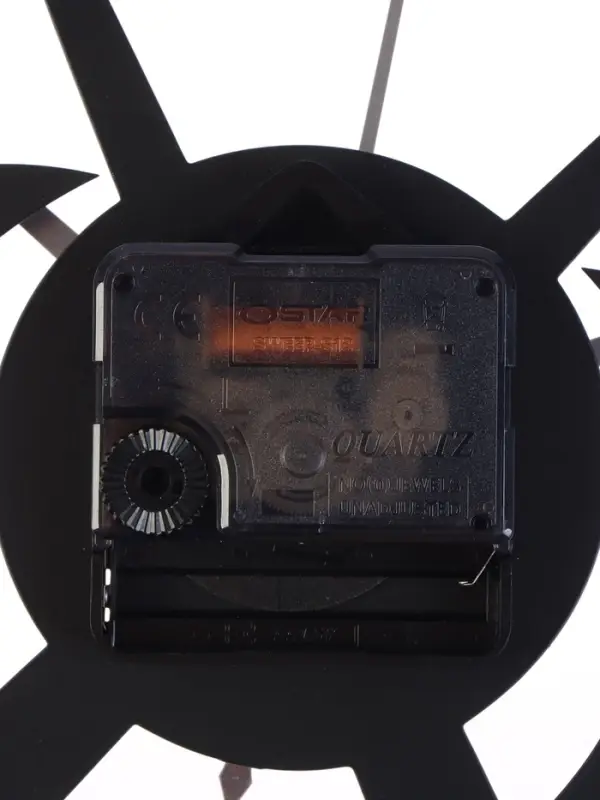 Часы настенные интерьерные &laquo;Якорь&raquo;, бесшумные, плавный ход, d=40 см, металл, чёрные