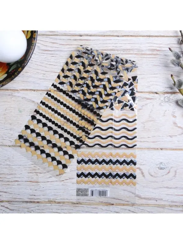 Термонаклейки на 7 яиц &laquo;Роскошь&raquo; на пасху, 7,3 х 34,2 см