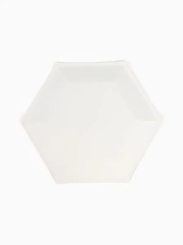 Набор посуды для праздника на 12 персон, белый с золотом (тарелки 23 см, стакан 250 мл)