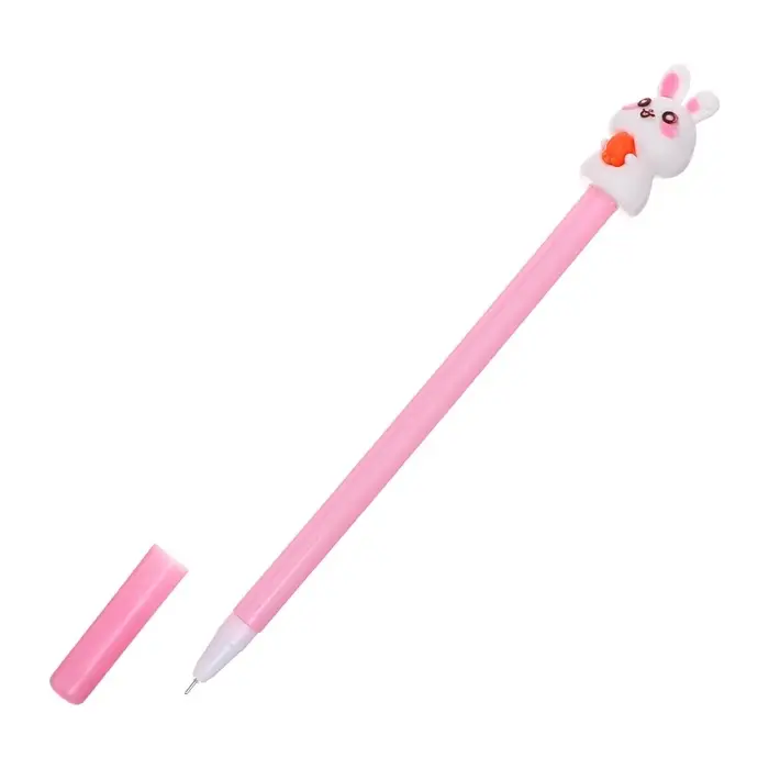 Ручка - прикол гелевая «Зайчики», синий стержень, МИКС