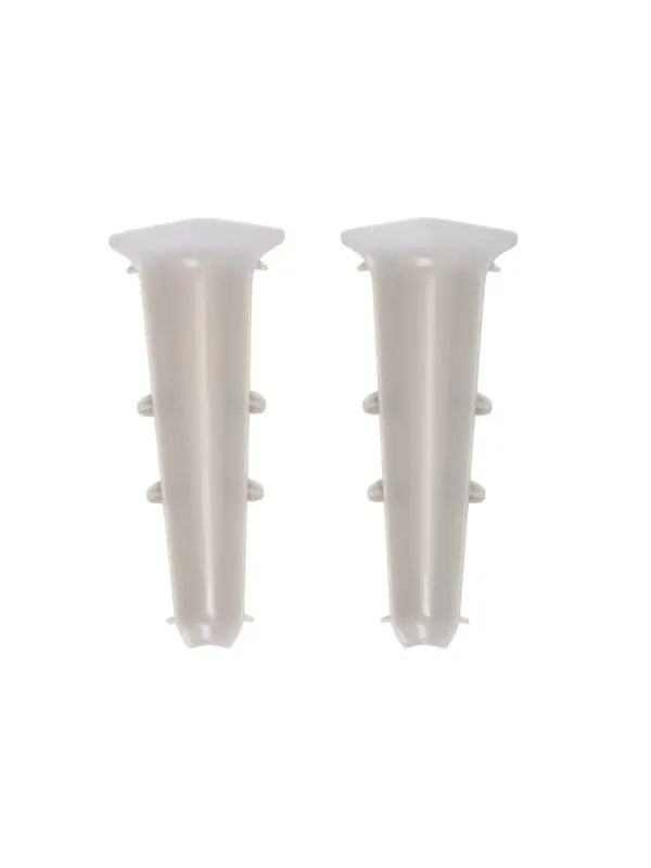 Угол внутренний для плинтуса &laquo;Деконика&raquo;, 85 мм, 2 штуки, цвет 002 светло-серый