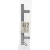 Ручка рейлинг ТУНДРА, облегчённая, d=12 мм, м/о 96/150 мм, внеш ножка, цвет графит