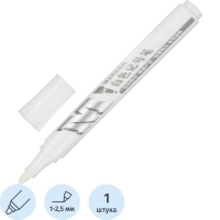 Маркер перманентный M&G, круглый наконечник, толщина линии 1 мм, белый