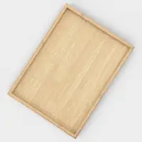 Подносы Доляна, набор 3 шт., 40&times;30 см, 35&times;25 см, 30&times;20 см, дерево, бежевые