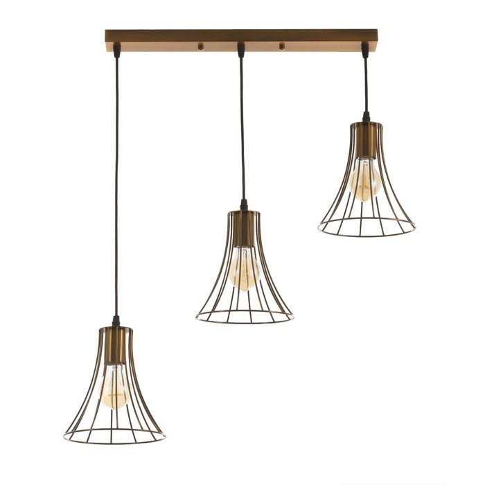 Светильник BayerLux Светильник BayerLux "Чилли" 3хЕ27 40Вт золото 18х50х19-119см