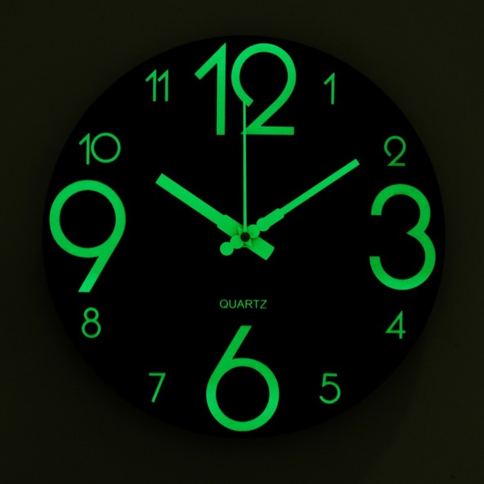 Часы настенные интерьерные, светящиеся d-30 см Часы настенные интерьерные, светящиеся d-30 см