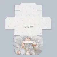 Коробка подарочная новогодняя складная «Снежные шары», 14 х 10 х 5 см