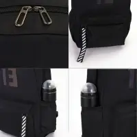 Рюкзак молодёжный на молнии, с карманами, с цифрой 13, размер 31&times;15&times;45 см, чёрный