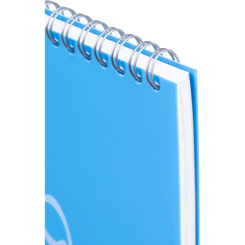 Блокнот А5,пласт обл,80л, ATTACHE FANTASY,голуб