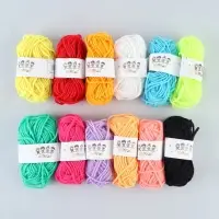 Пряжа, 12 цветов МИКС, 1 шт. 10 г