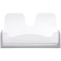 Подставка для визиток Стамм, тонированная, серая