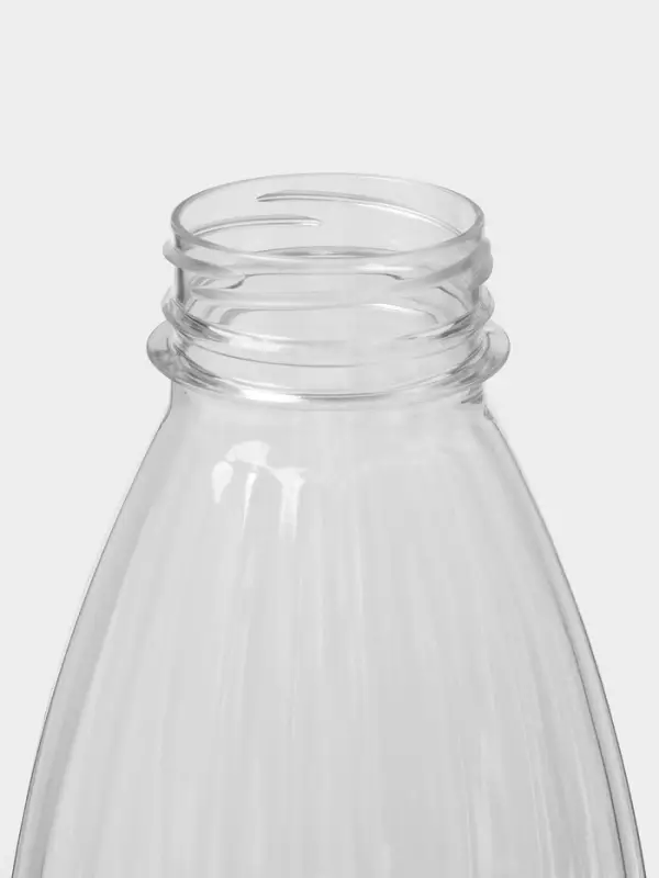 Бутылка "Италия" 1 л, горло 0,38 см, круглая, цвет прозрачный