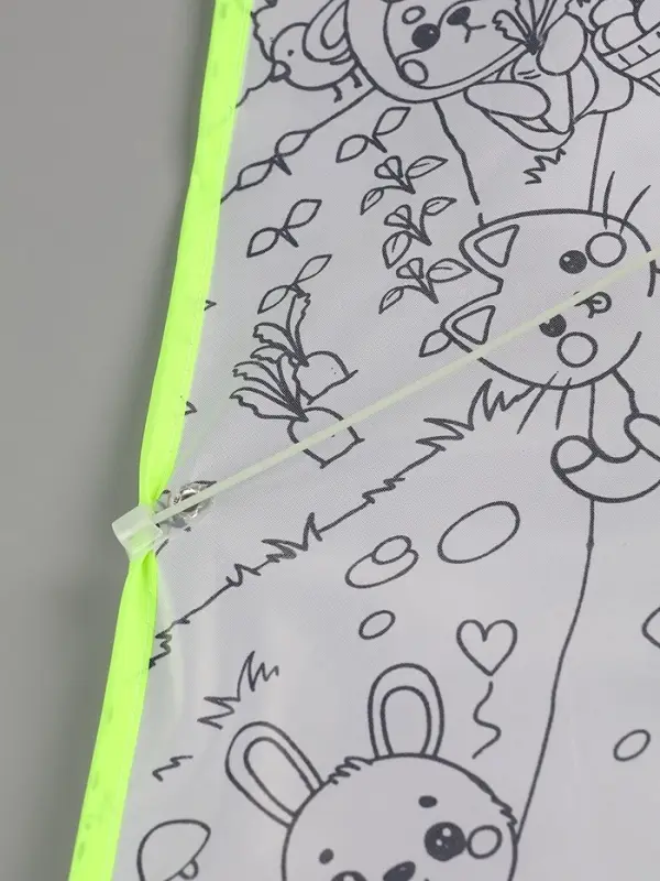 Воздушный змей - раскраска Funny toys &laquo;Зверятки&raquo;, 80 см, 6 фломастеров