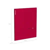 Тетрадь 48 листов в клетку ErichKrause Simple Color, софт-тач, красная