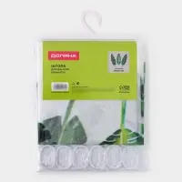 Штора для ванной Доляна &laquo;Тропики&raquo;, 180&times;180 см, EVA