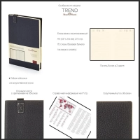 Ежедневник недатированный серый A5, TREND 3-516/02