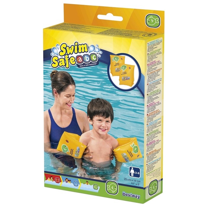 Нарукавники для плавания Swim Safe, ступень «С», 25 х 15 см, от 3-6 лет, 32033 Bestway Нарукавники для плавания Swim Safe, ступень «С», 25 х 15 см, от 3-6 лет, 32033 Bestway