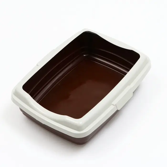Лоток большой с бортиком Atlantis &laquo;Стандарт&raquo;, 43&times;33&times;12.5 см, шоколад