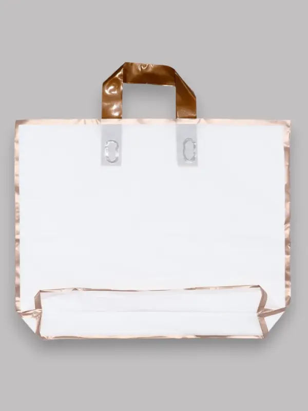 Пакет с петлевой ручкой белый 40 х 31 х 8 см 80 мкм Пакет с петлевой ручкой белый 40 х 31 х 8 см 80 мкм