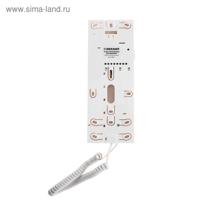 Аудиотрубка для домофона Rexant 45-0348, индикатор, регулировка громкости, белая Аудиотрубка для домофона Rexant 45-0348, индикатор, регулировка громкости, белая