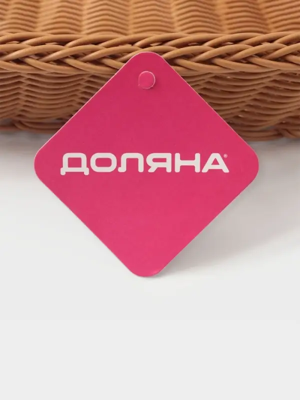 Корзинка для подачи Доляна &laquo;Капучино&raquo;, 24&times;17&times;7 см, бежевая