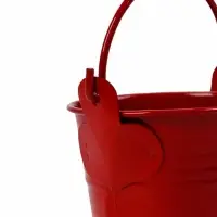 Декоративное кашпо для цветов &laquo;Ведёрко Томми&raquo;, 6&times;6 см, металл, красное