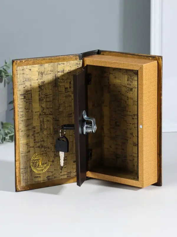 Шкатулка книга-сейф &laquo;Классика русской рыбалки&raquo;, дерево, с замком, 21&times;13&times;5 см